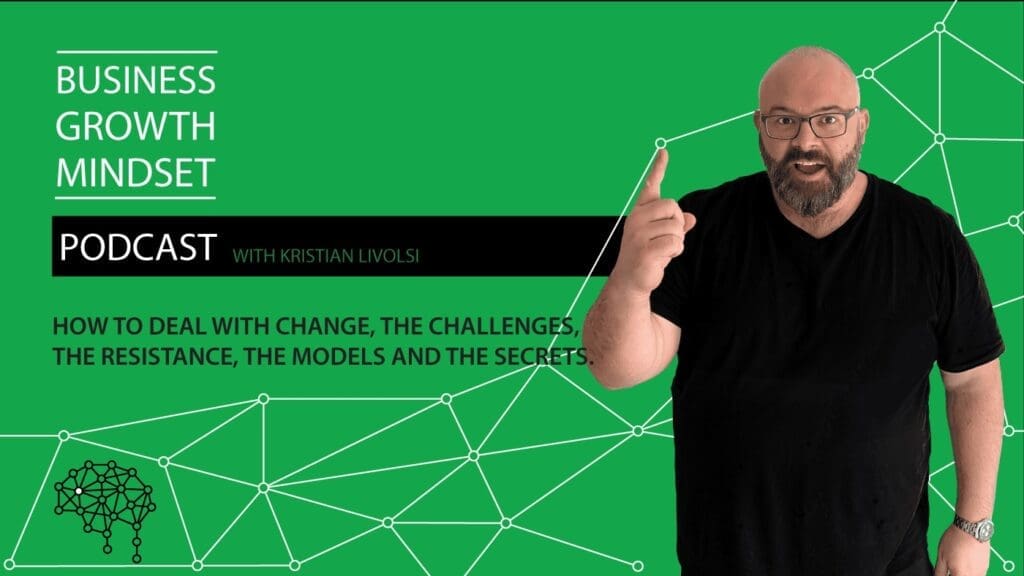 Kristian Livolsi on the Business Growth Mindset Podcast discussing how to deal with change, challenges, and resistance.