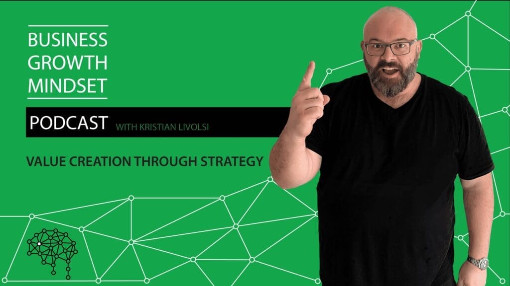 Kristian Livolsi on the Business Growth Mindset Podcast discussing how to achieve value creation through strategy.