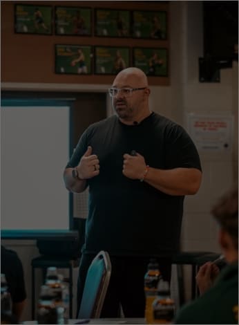 In person business coaching group session